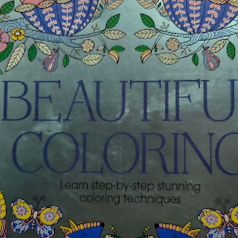2 NEW ANY AGE COLORING BOOKS BEAUTIFUL COLORING 2016 & FLOWERS 2015 - Picture 10 of 10